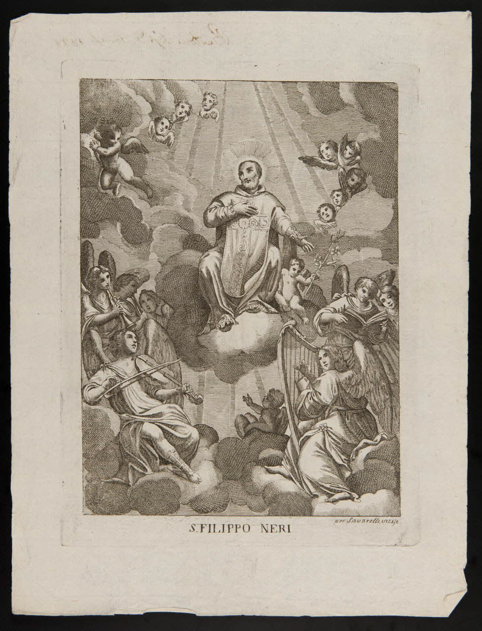estampe S. FILIPPO NERI 1986.74.331 Photo