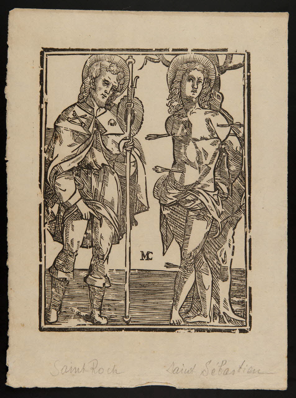estampe Saint Roch et Saint Sébastien 1986.74.337 Photo