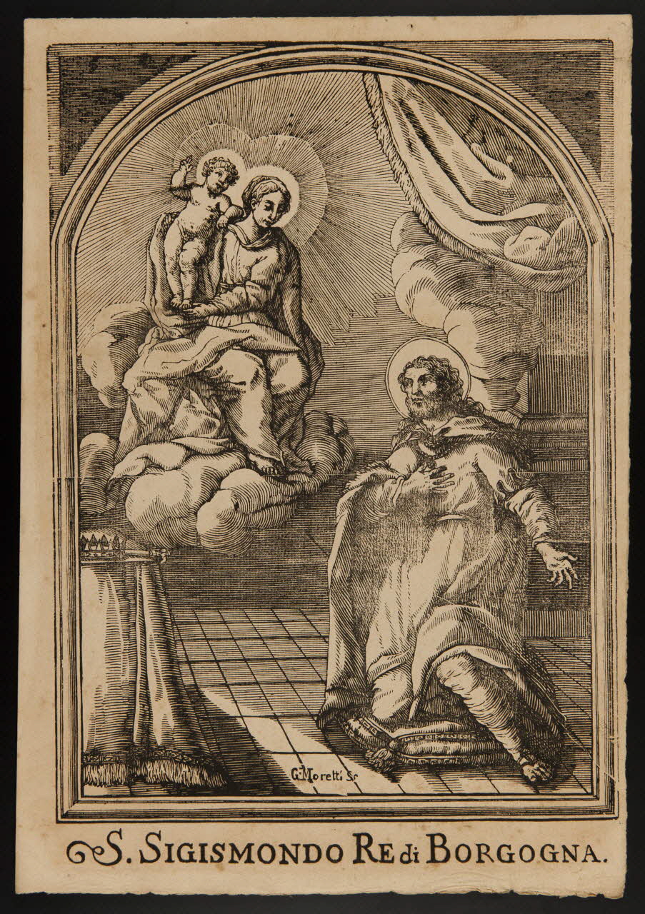 estampe S. SIGISMONDO RE di BORGOGNA. 1986.74.343.1 Photo