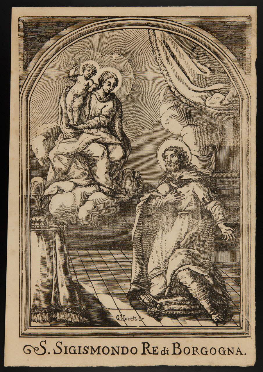 estampe S. SIGISMONDO RE di BORGOGNA. 1986.74.343.2 Photo