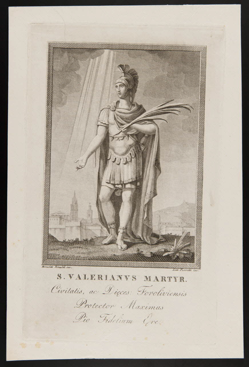 estampe S. VALERIANUS MARTYR. 1986.74.349.1 Photo