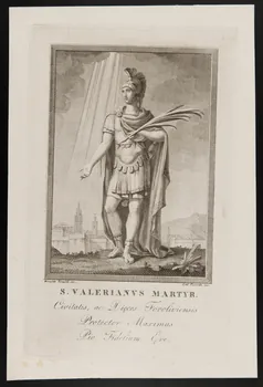 estampe S. VALERIANUS MARTYR. 1986.74.349.1 Photo
