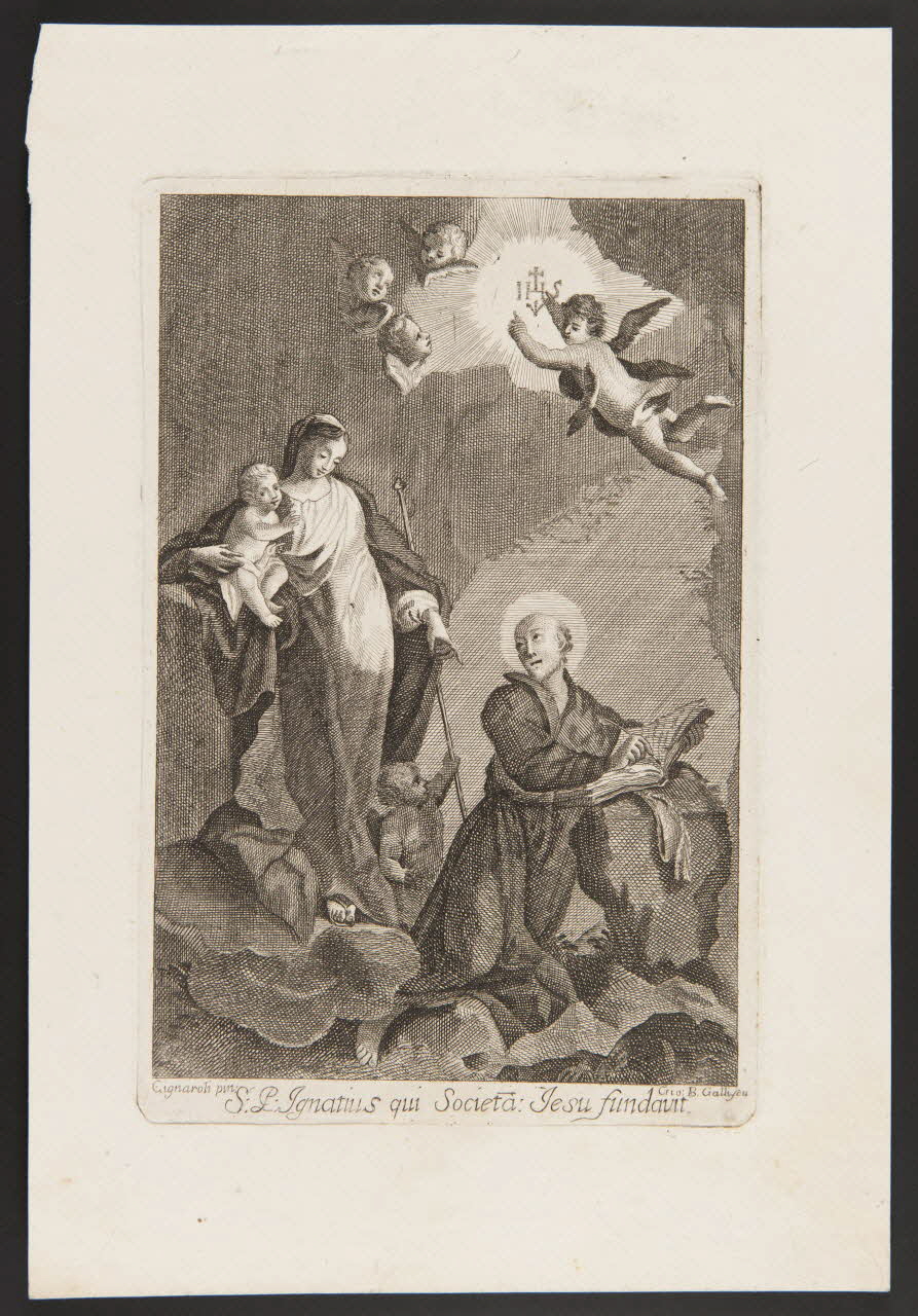 estampe S. P. Ignatius qui Societa Jesu Fundauit 1986.74.362 Photo