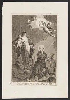estampe S. P. Ignatius qui Societa Jesu Fundauit 1986.74.362 Photo
