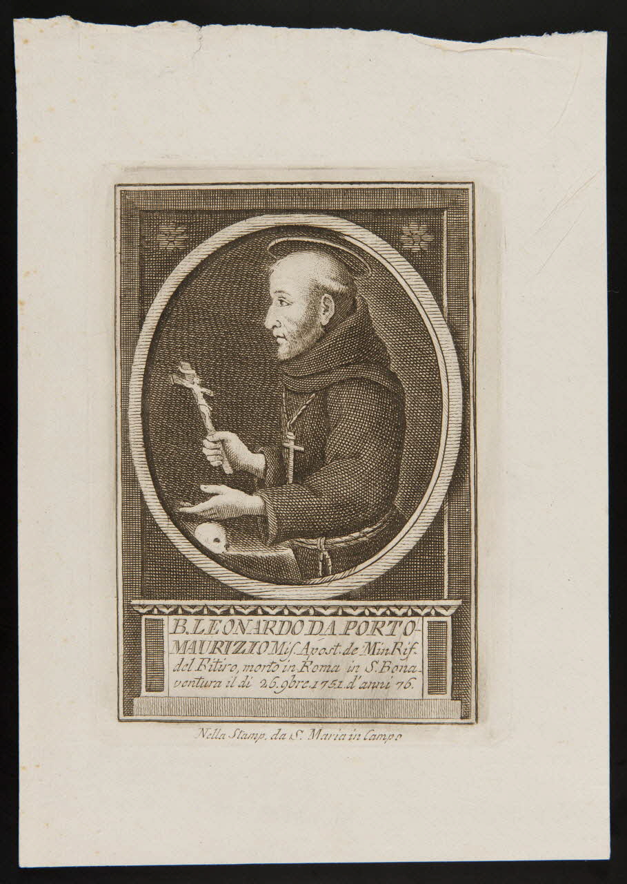 estampe B. LEONARDO DA PORTO- MAURIZIO 1986.74.382 Photo
