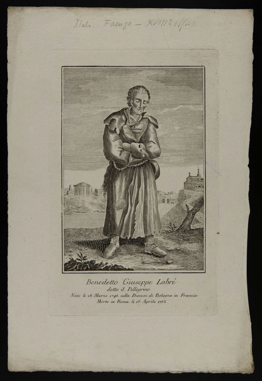 estampe Benedetto Giuseppe Labré 1986.74.383 Photo