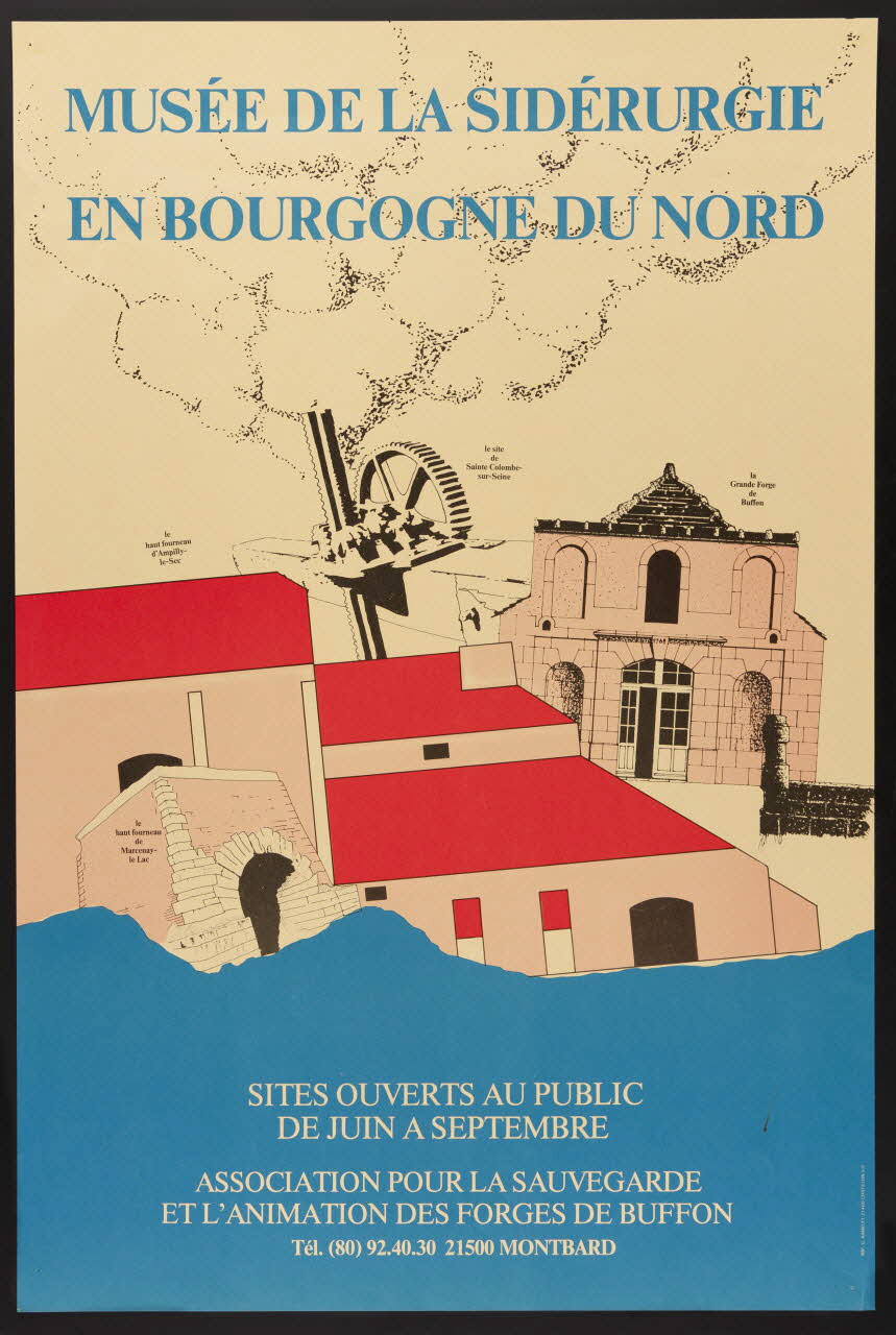 estampe MUSEE DE LA SIDERURGIE  EN BOURGOGNE DU NORD 1986.74.52 Photo