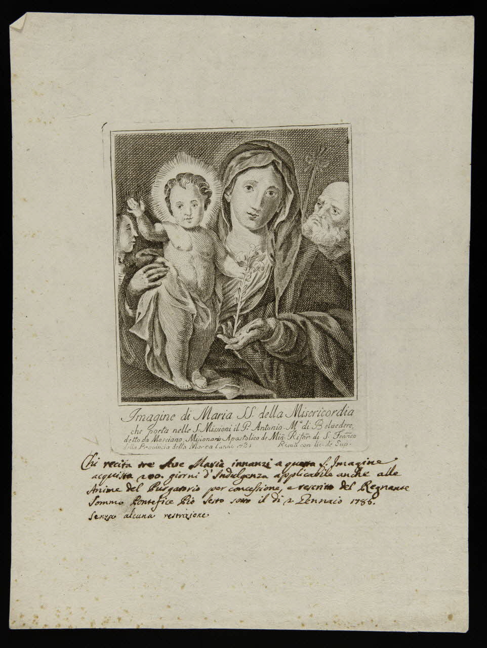 estampe Vierge à l'enfant 1986.74.57.1 Photo