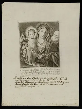 estampe Vierge à l'enfant 1986.74.57.1  Photo