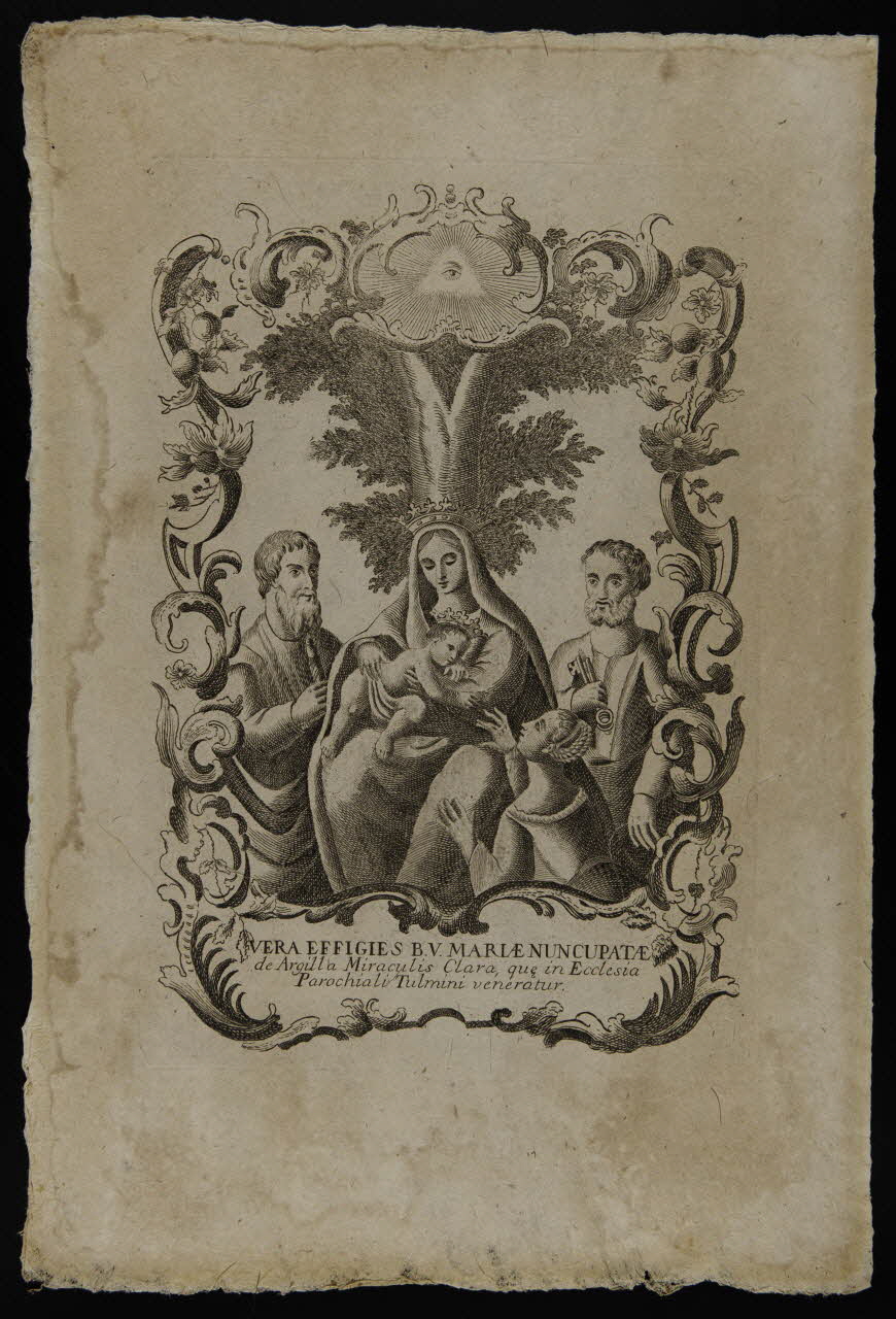 estampe VERA EFFIGIES B. V. MARIAE NUNCUPATAE 1986.74.58.1 Photo