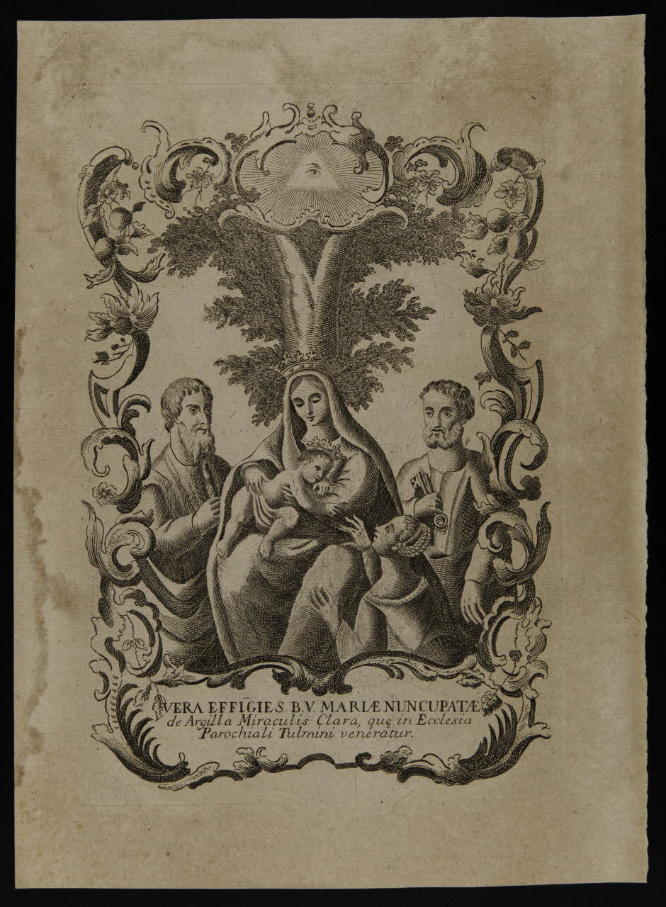 estampe VERA EFFIGIES B. V. MARIAE NUNCUPATAE 1986.74.58.2 Photo