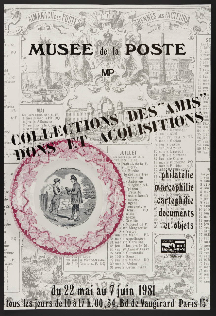 estampe MUSEE de la POSTE  MP  COLLECTIONS DES "AMIS"  DONS ET ACQUISITIONS 1986.74.6 Photo