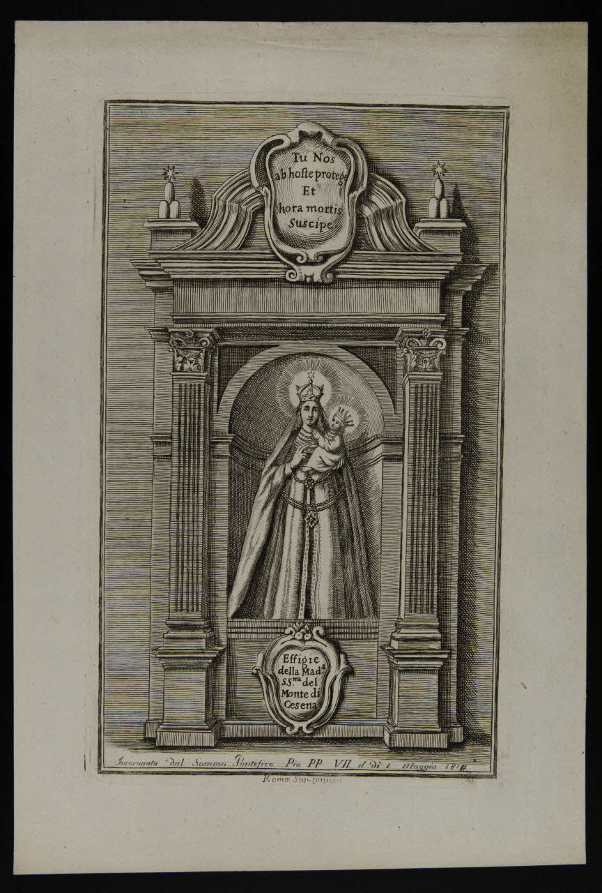 estampe Effigie  della Mad a  SSma del  Monte di  Cesena 1986.74.61 Photo