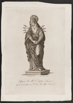 estampe Effigies B. M. V. Septem dolorum  quae veneratur in E.P.S.M. Illyr Forolivii 1986.74.67  Photo