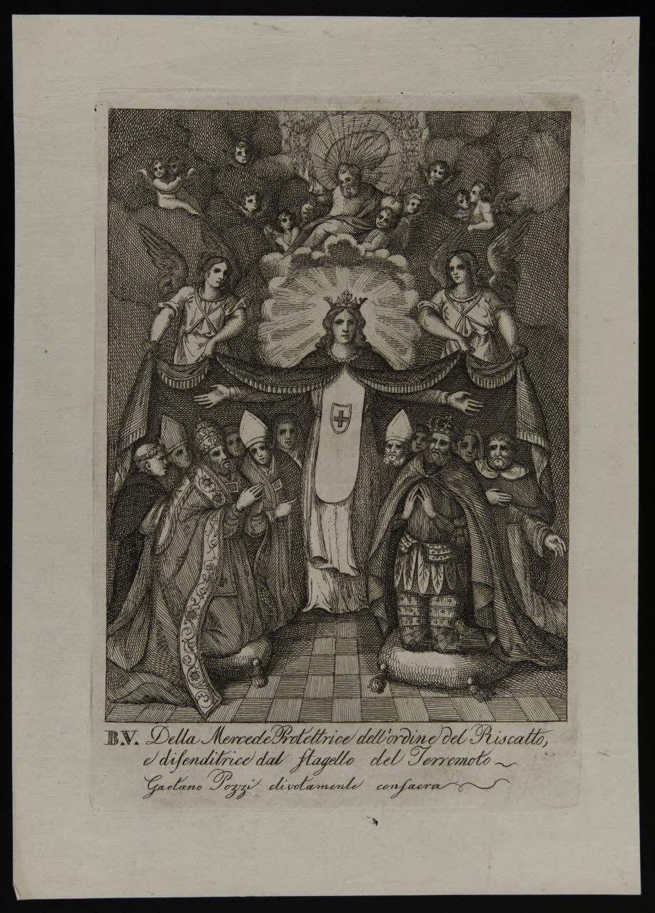 estampe B.V. Della Mercede Protettrica dell'ordine del Riscatto,  e difenditrice dal stagello del Terremoto. 1986.74.68.2 Photo