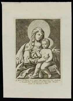 estampe Vierge à l'enfant 1986.74.69.1  Photo