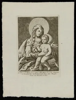 estampe Vierge à l'enfant 1986.74.69.2  Photo