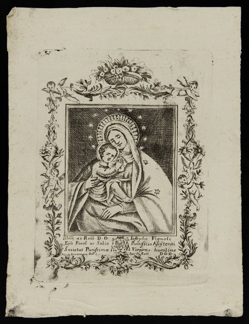 estampe Vierge à l'enfant 1986.74.70.1 Photo