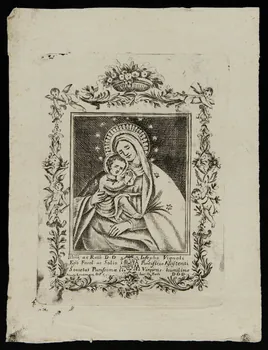 estampe Vierge à l'enfant 1986.74.70.1  Photo