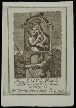 estampe Imolce P.P. tertii Ord. S. Fransci Coronata  die 15 Augusti 1714. 1986.74.74.1  Photo