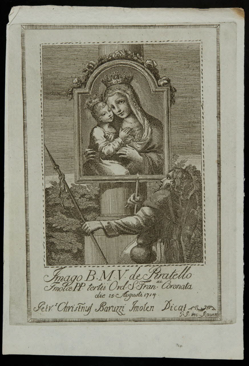 estampe Imolce P.P. tertii Ord. S. Fransci Coronata  die 15 Augusti 1714. 1986.74.74.2 Photo