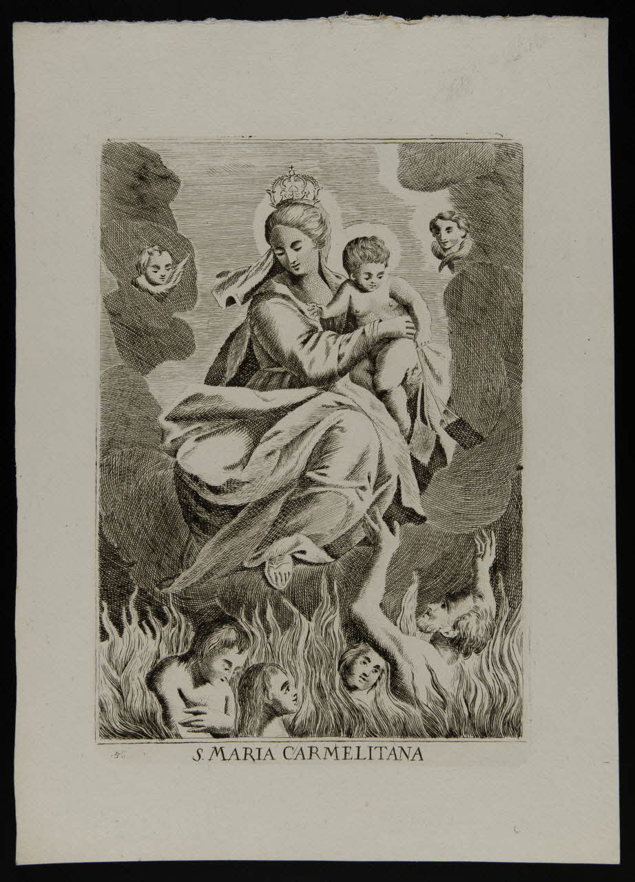 estampe S. MARIA CARMELITANA 1986.74.76 Photo