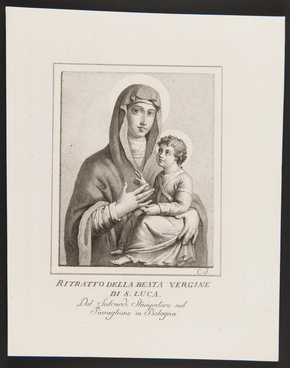 estampe RITRATTO DELLA BEATA VERGINE  DI S. LUCA 1986.74.86 Photo