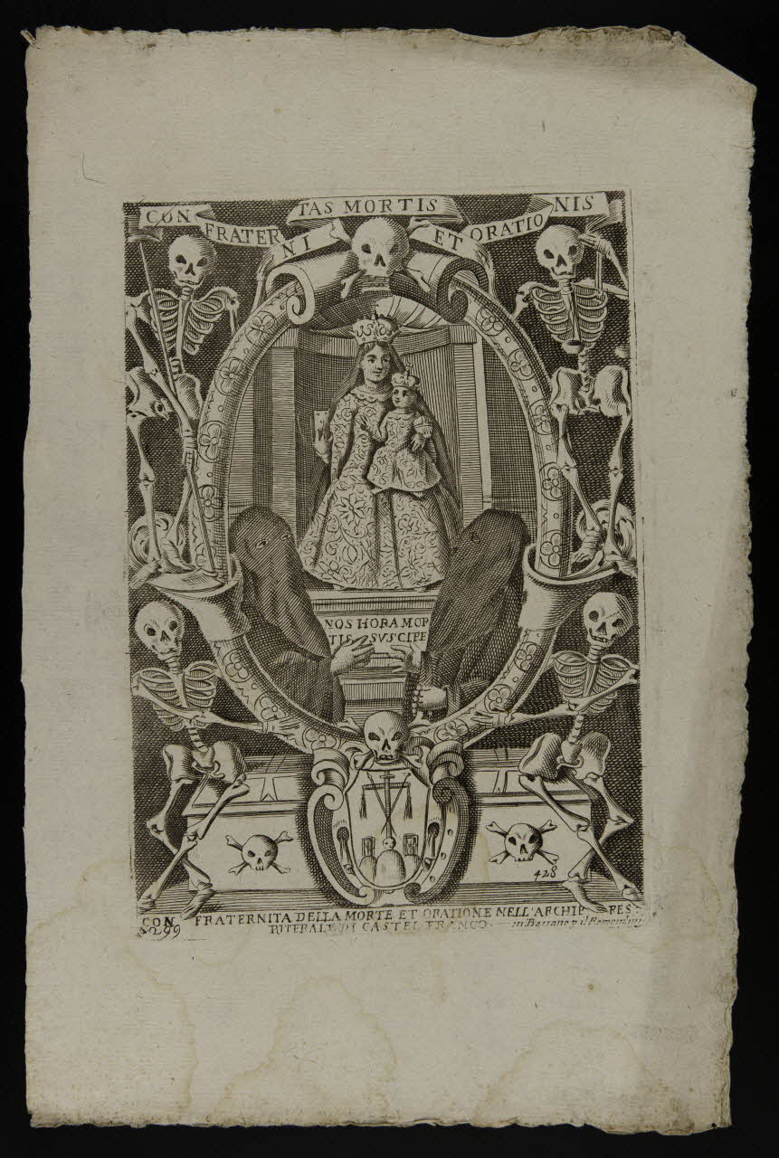 estampe CONFRATERNITAS MORTIS ET ORATIONIS 1986.74.91 Photo