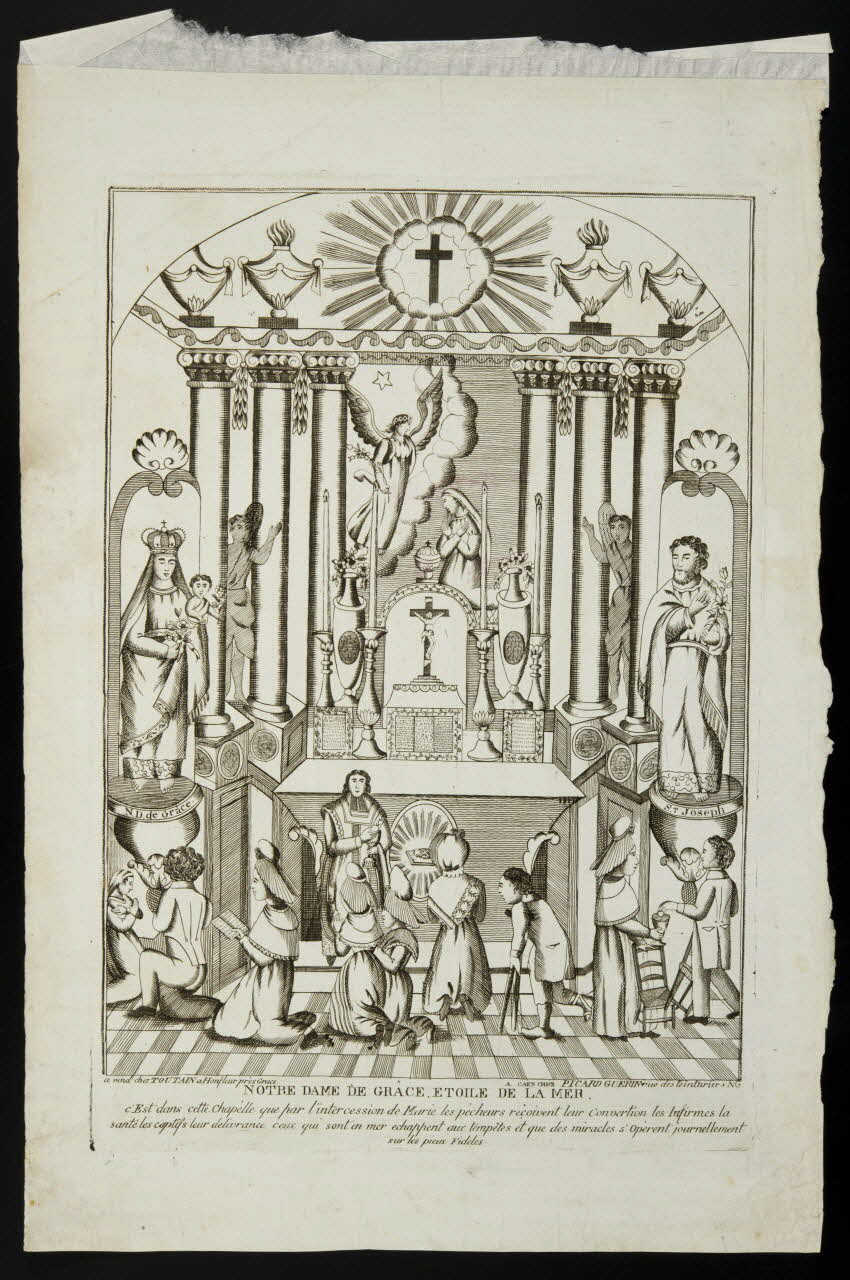 Jean-François Picard ; Marie-Françoise Guérin imagerie ancienne NOTRE DAME DE GRÂCE. ETOILE DE LA MER. Caen 1809-1831 1986.81.19 Photo