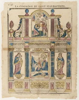 Louis Abadie imagerie ancienne LA CONFRERIE DE SAINT JEAN-BAPTISTE Toulouse 1806-1815 1986.81.30 Photo