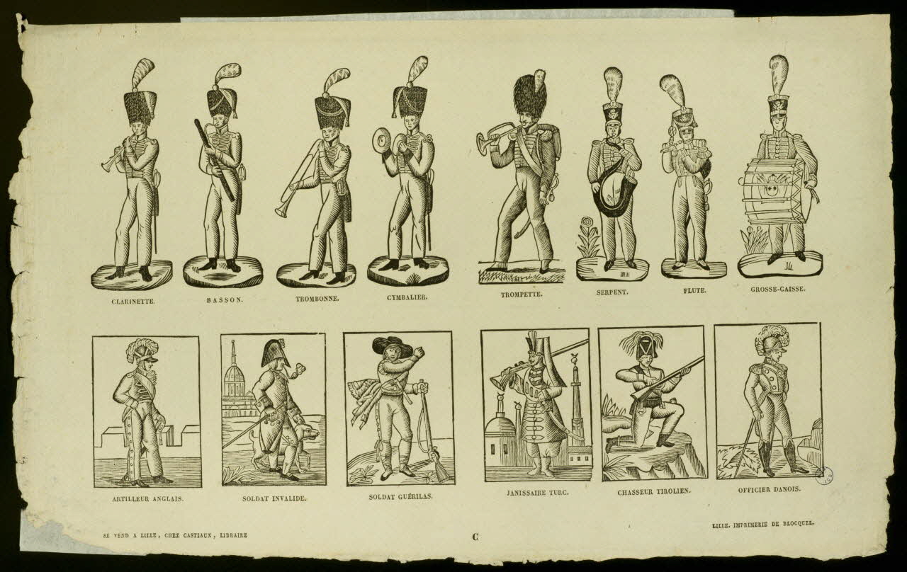 estampe Figures de soldats 1986.81.34 Photo