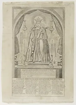 Leblond imagerie ancienne ORAISON A L'HONNEUR DE NOTRE DAME DE LUMIERE Avignon 1822 1986.81.35  Photo
