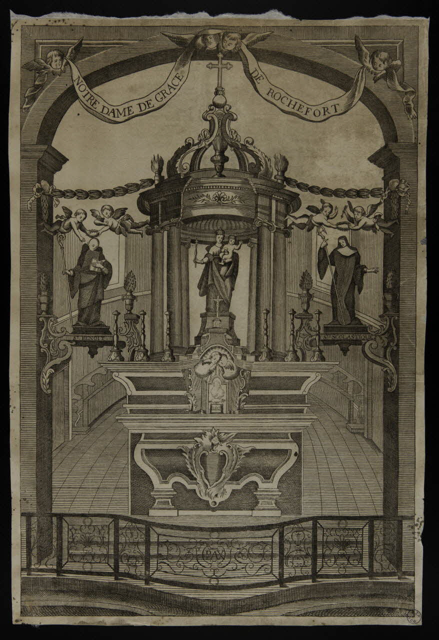 imagerie ancienne NOTRE DAME DE GRACE DE ROCHEFORT Avignon 1837 1986.81.38 Photo