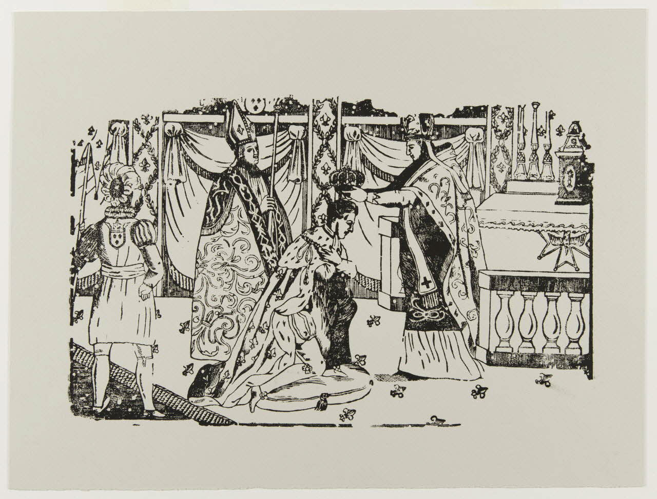 Jacques-Pierre Garnier-Allabre estampe Le sacre de Charles X Chartres 1987 1987.13.3 Photo