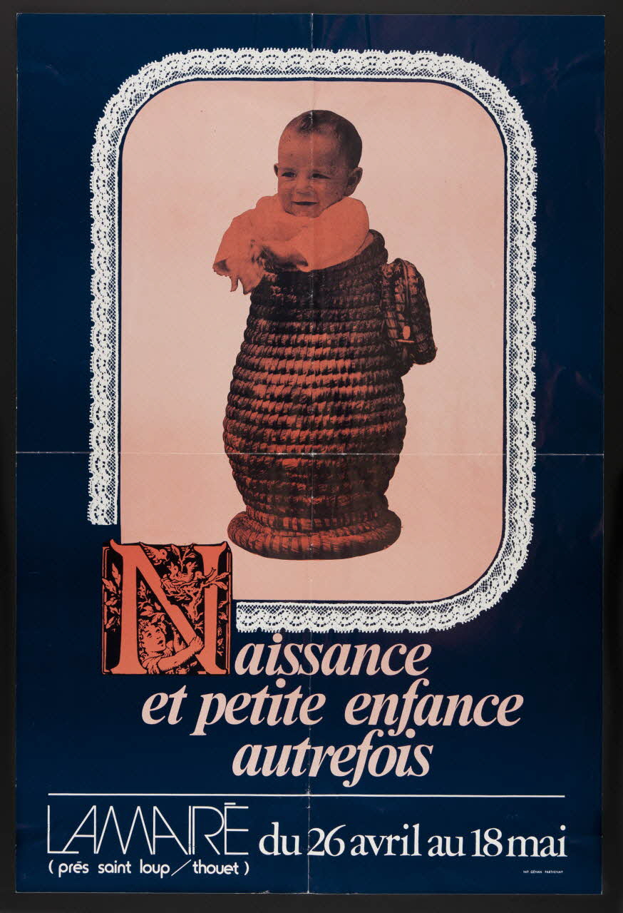 estampe Naissance  et petite enfance  autrefois  LAMAIRE du 26 avril au 18 mai 1987.46.43 Photo