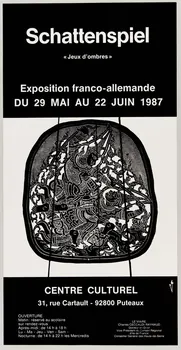 estampe Schattenspiel  "Jeux d'ombres"  Exposition franco-allemande  DU 29 MAI AU 22 JUIN 1987 1987.46.54.2 Photo