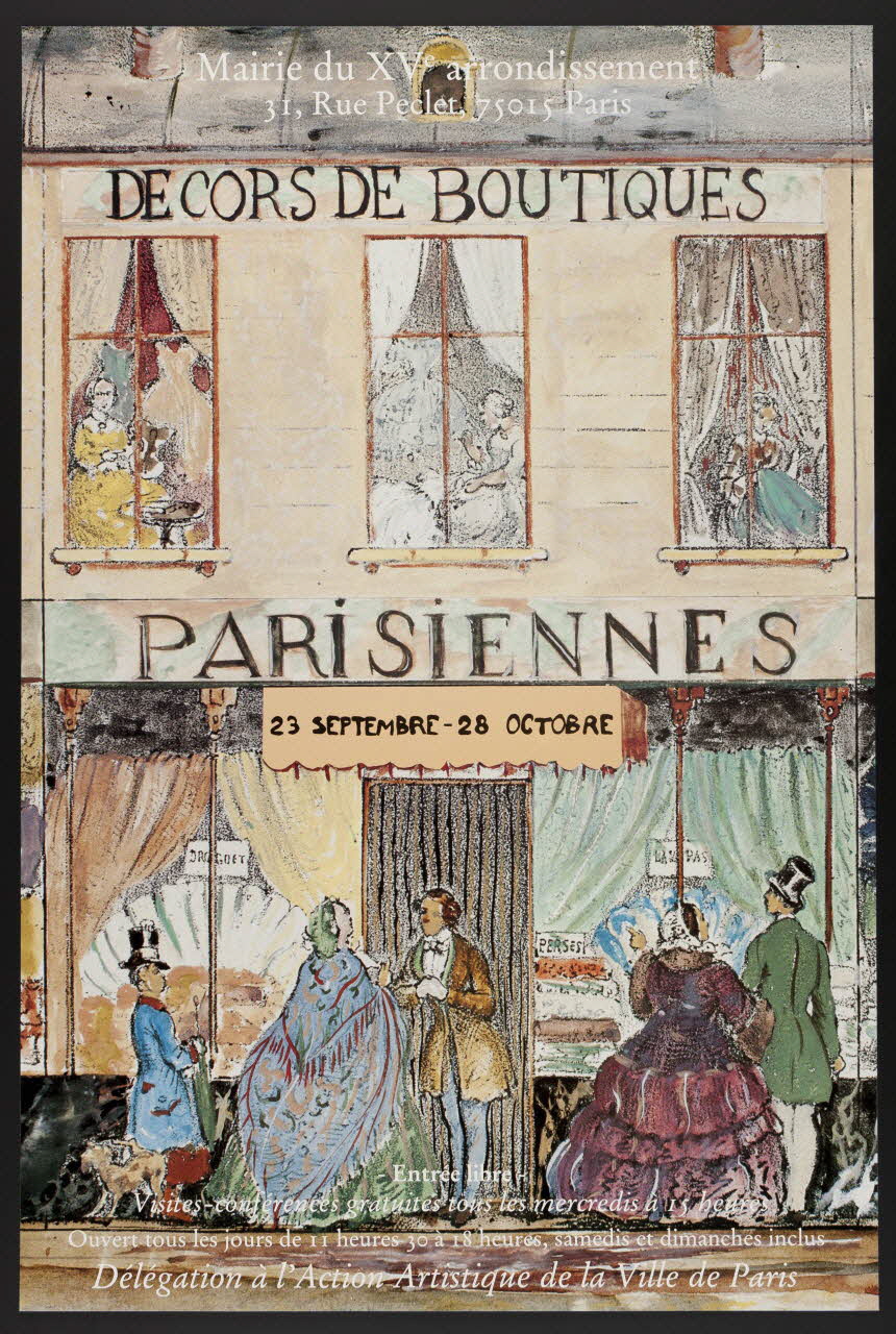 estampe DECORS DE BOUTIQUES  PARISIENNES 1987.46.55 Photo