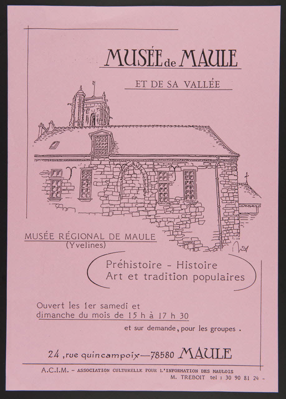 estampe MUSEE DE MAULE  ET DE SA VALLEE 1987.46.66 Photo