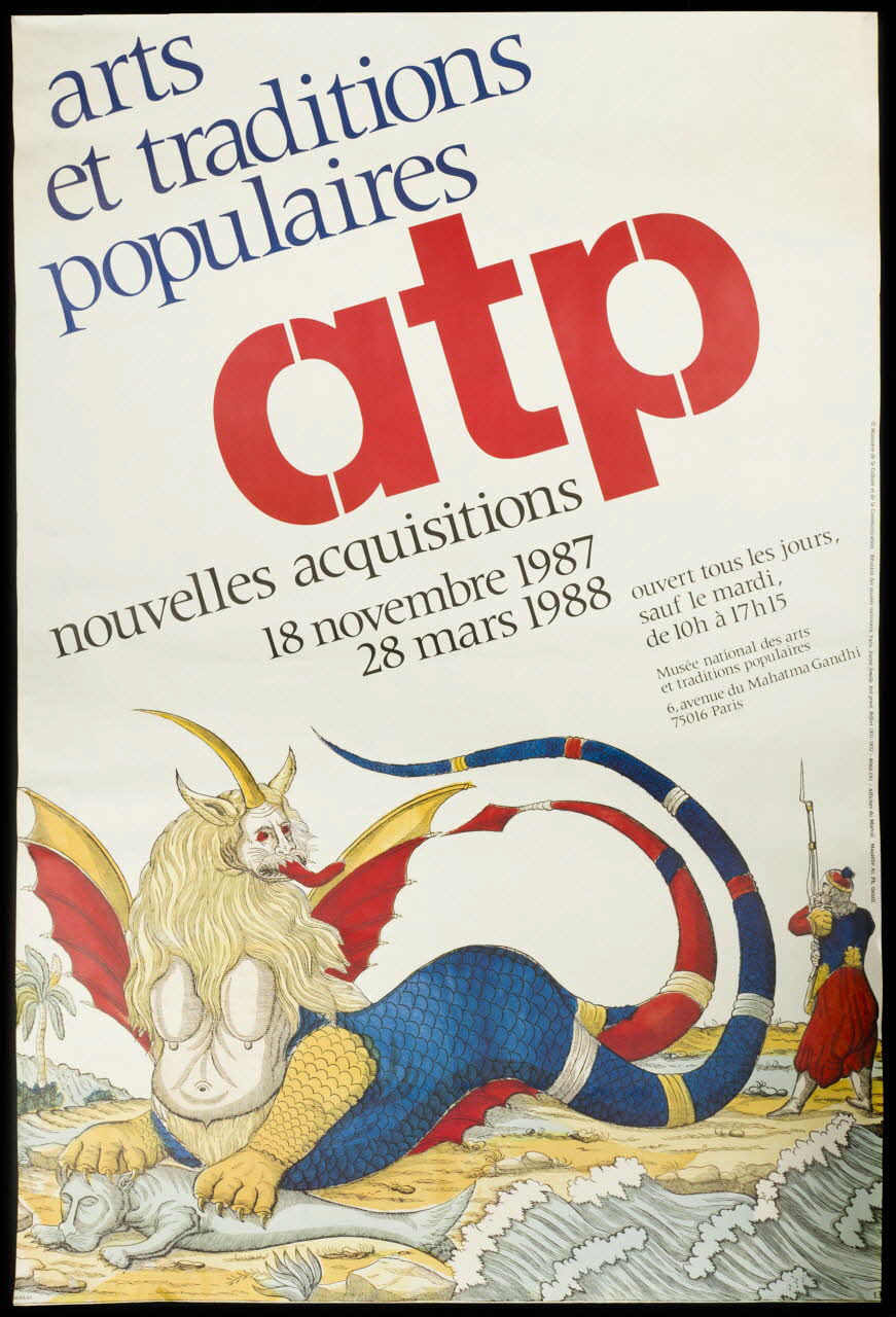 affiche arts  et traditions  populaires  atp  nouvelles acquisitions 1987.46.79 Photo