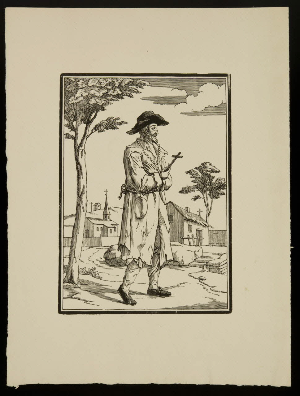 estampe Bienheureux Labre 1987.46.83.2 Photo