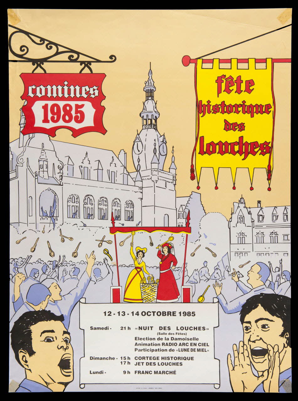 affiche comines 1985  fête  historique  des  louches 1989.5.11 Photo