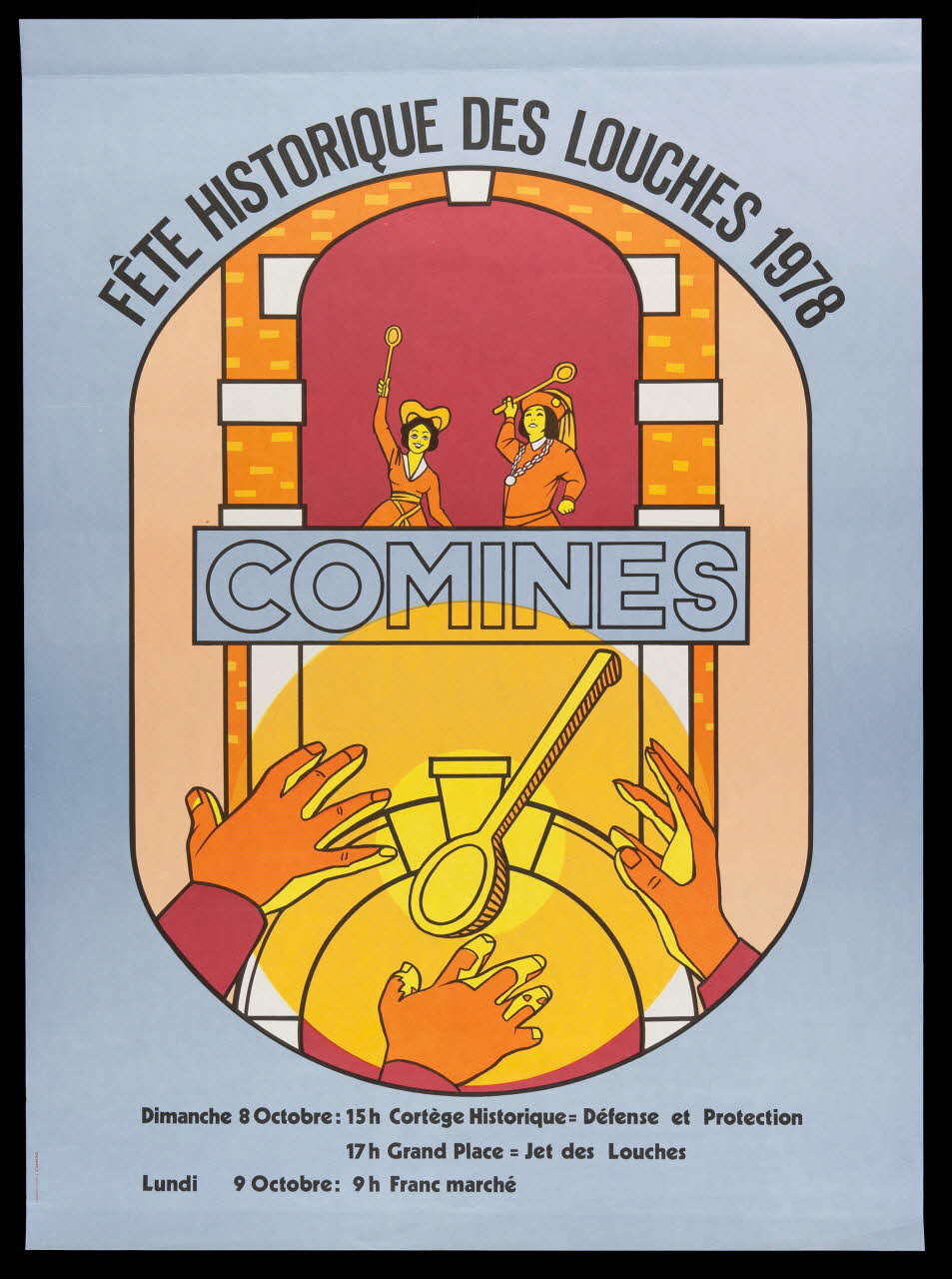 affiche FETE HISTORIQUE DES LOUCHES 1978  COMINES 1989.5.5 Photo