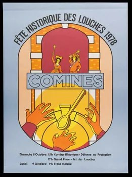 affiche FETE HISTORIQUE DES LOUCHES 1978  COMINES 1989.5.5 Photo