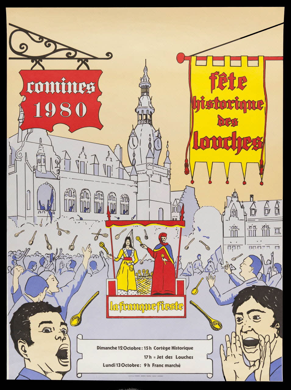 affiche comines  1980  fête  historique  des  louches 1989.5.7 Photo