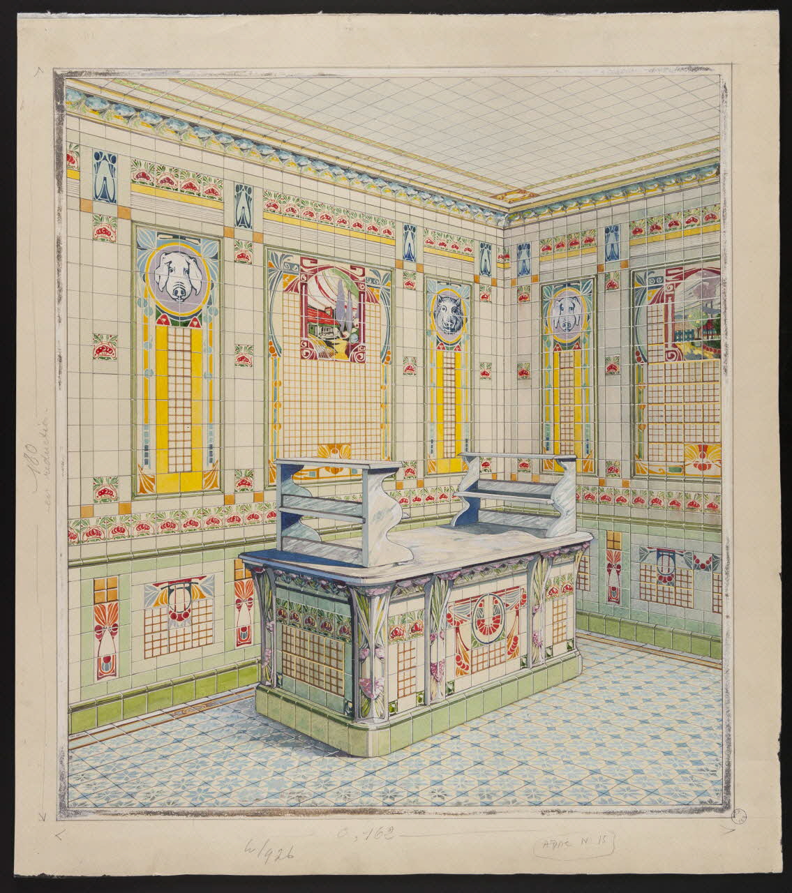 dessin Décor de cuisine 1988.12.1 Photo