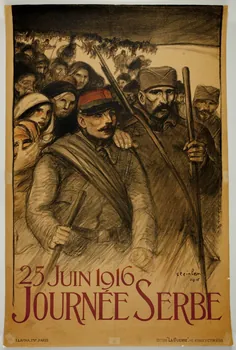 affiche 25 JUIN 1916  JOURNEE SERBE 1988.16.13  Photo