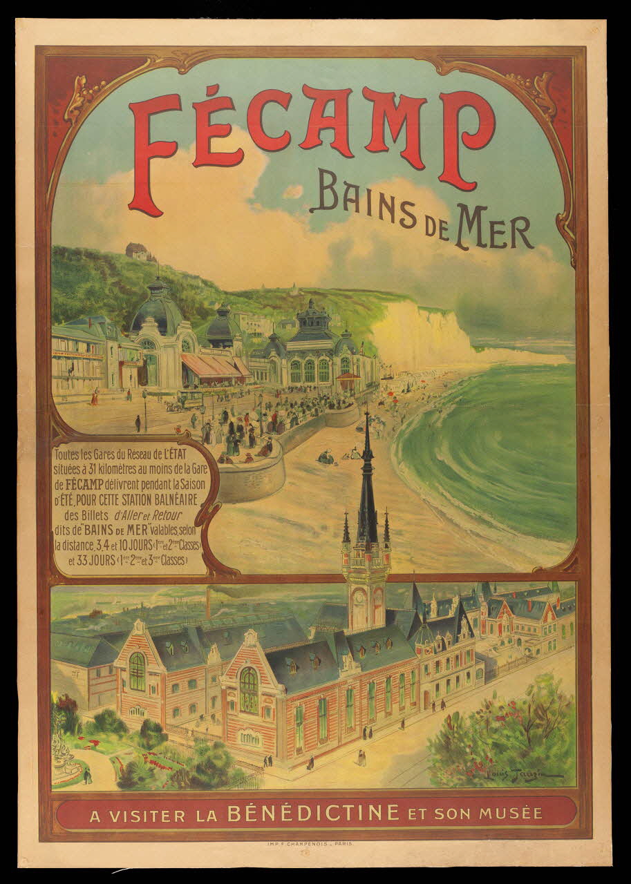 estampe FECAMP  BAINS DE MER 1988.16.19 Photo