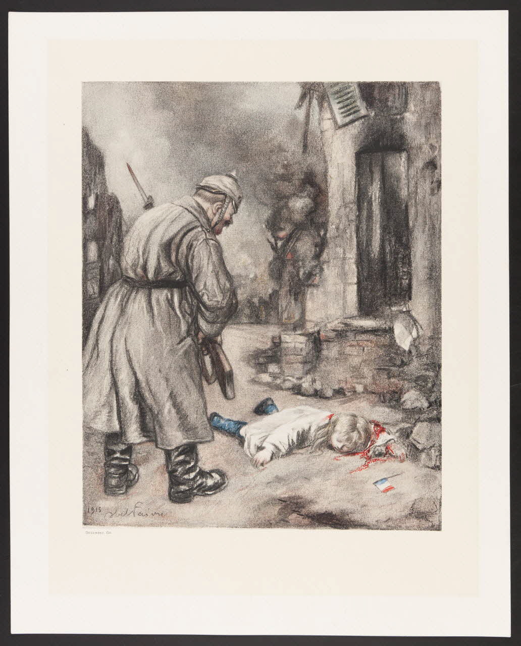 estampe Victime de guerre 1988.16.25 Photo