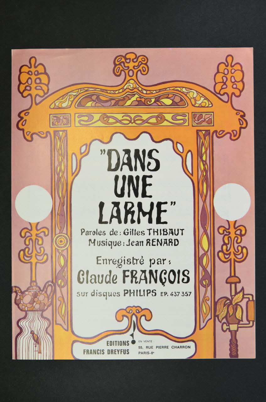 Gilles Thibaut ; Jean Renard ; Claude François ; Francis Dreyfus chanson petit format 1967 1969.88.1054 Photo Mucem