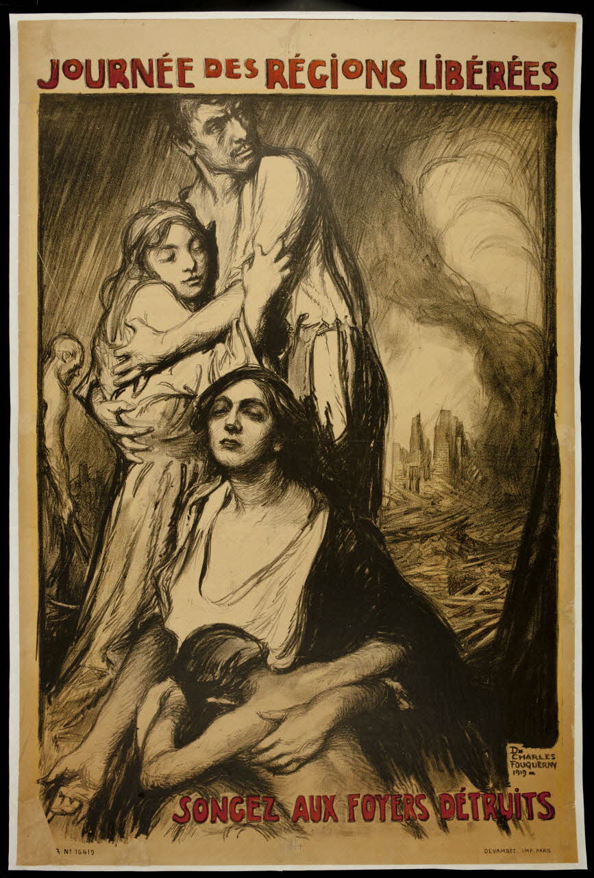 affiche JOURNEE DES REGIONS LIBEREES  SONGEZ AUX FOYERS DETRUITS 1988.16.9 Photo